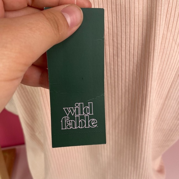 NWT Multi Colored Ribbed T-Shirt-Wild Fable - Picture 2 of 3